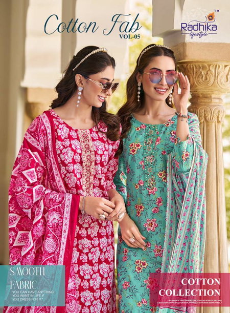Cotton Fab Vol 5 By Radhika Cotton Printed Kurti Bottom With Dupatta Bulk Orders In India